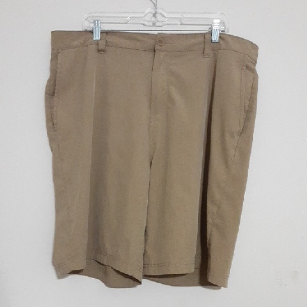 Leehanton Men's Tan Performance Shorts outdoor hiking fishing 40 casual camp